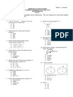 Mathematics - Form 2 - Paper 1