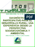 Diagnostico Participativo para El Desarrollo Rural Socioeconomico