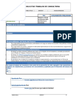 Formato Planeación Preliminar Solicitud de Trabajos de Consultoria (Rev)