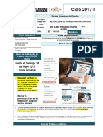 Metodología de La Investigación Científica 