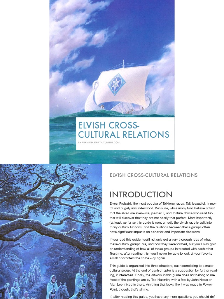 Understanding Elvish Cultural Divides: A Guide to Relations Between the ...