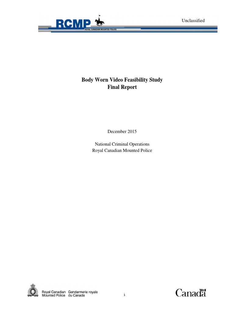 Body Worn Video Feasibility Study | PDF | Body Worn Video | Police