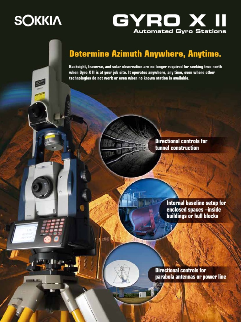 Sokkia Gyro Xii PDF Gyroscope Equipment