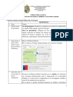 Tareas para salida de terreno