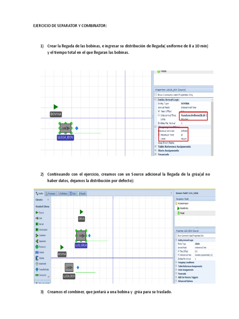 Ejercicio de Simulación con Simio | PDF | Métodos y materiales de ...
