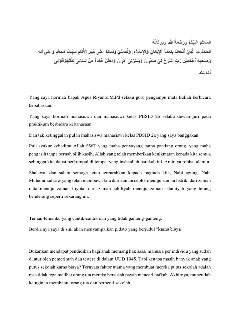 Contoh Pidato Singkat yang Baik dan Benar Terlengkap serta Contoh Pidato Singkat yang Baik dan Benar Terlengkap serta