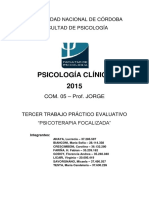 TP3 Ps. Clínica - Psicoterapia Focalizada PDF