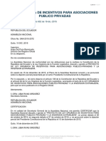 Ley Orgánica de Incentivos para Asociaciones Público Privadas