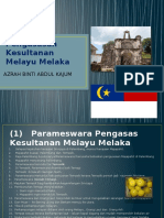 Pengasasan Kesultanan Melayu Melaka - PPTX Azrah