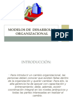Modelos de Desarrollo Organizacional
