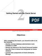 Getting Started With The Oracle Server