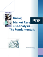 Know! Market Research and Analysis - The Fundamentals