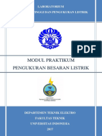 Modul Praktikum Pengukuran Besaran Listrik - Teknik Elektro