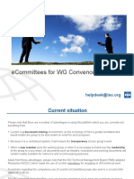 ECommittees for WG Convenors