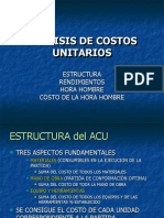 Analisis de Costos Unitario