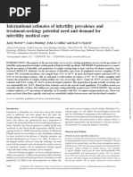 01 International Estimates of Infertility Prevalence and Treatmentseeking Potential Need and Demand for Infertility Medical Care Hum