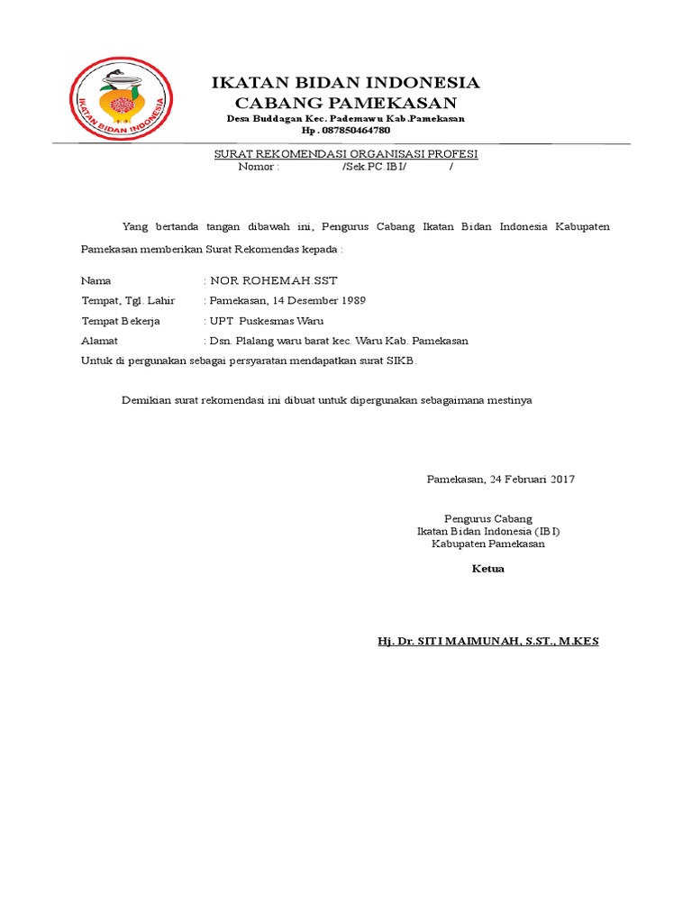 Surat Organisasi