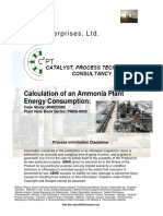 Calc Ammonia Plant Energy Consumption