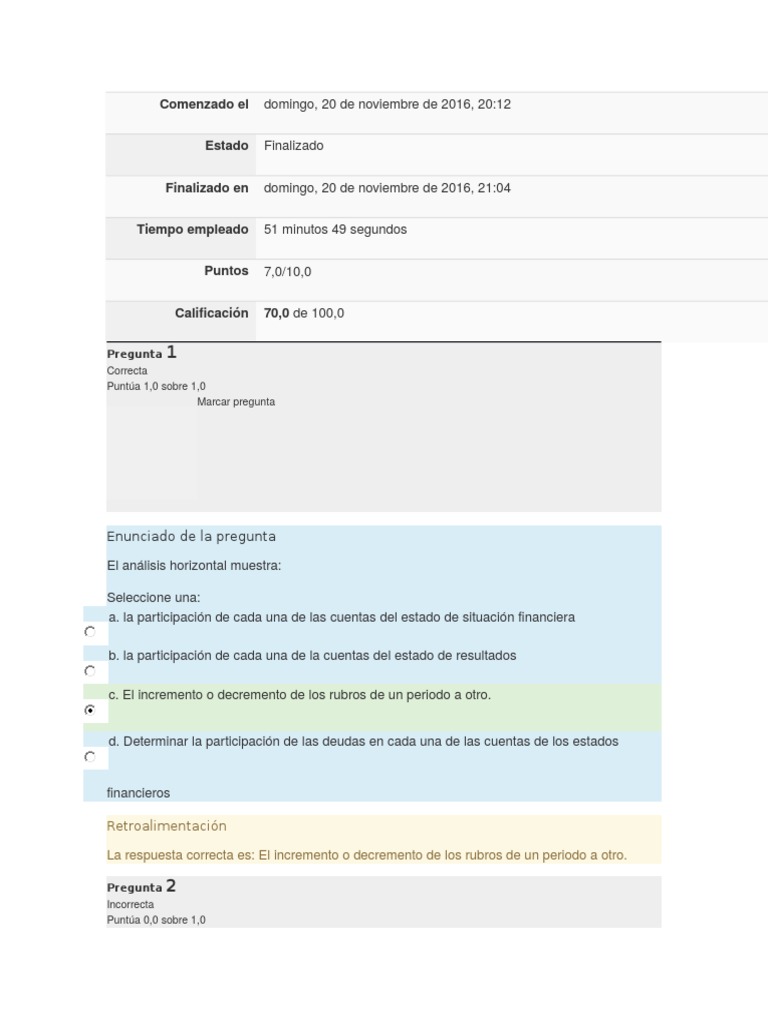 Examen Parcial Semana 4 Administracion Financiera | PDF | Negocios ...