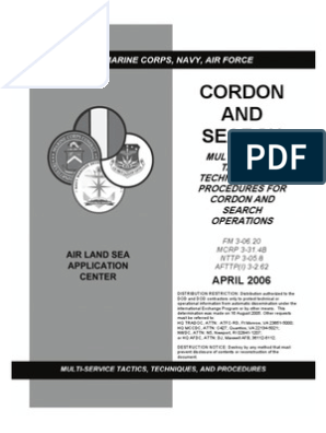 Cordon and Search MTTP, PDF, Reconnaissance