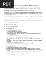 154-Modelo de Cuestionario de Medición Del Clima Laboral