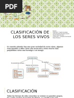 Clasificación de los seres vivos