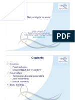 Analysis of Gait in Water (Lambeck 2009)