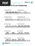 DFT All 40 Drum Rudiments PDF