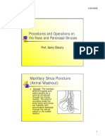Procedures & Operations on the Nose &  Paranasal Sinuses (Prof. Samy Elwany).pdf
