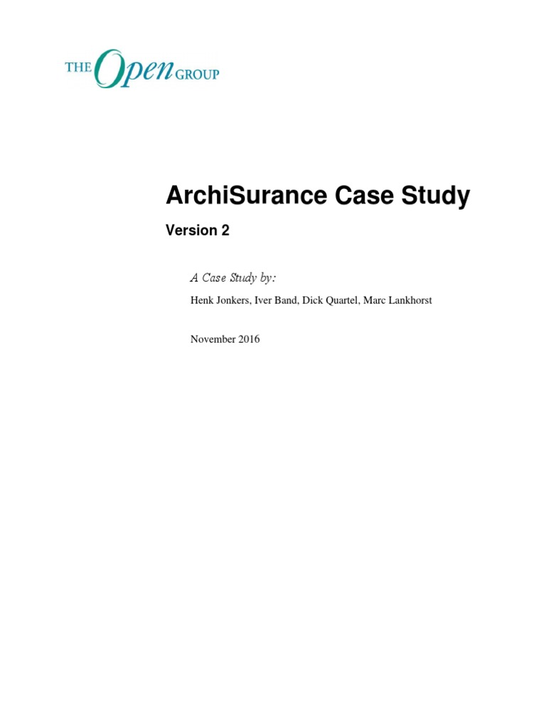 ArchiSurance Case Study - v2 | PDF | Business Process | Customer ...