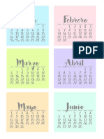 Calendario Escritorio Colores