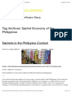 Sachet Economy of The Philippines - THE CATHOLIC ECONOMIST