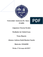 UASD Ciencias Sociales Reporte Importancia Lugares Históricos Dominicanos