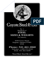 Steel Size and Weights