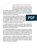 Cinco Aspectos Que Se Deben Profundizar Sobre El Currículo Nacional