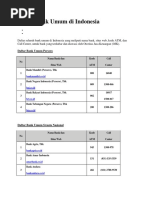 Daftar Bank Buku 1,2,3,4