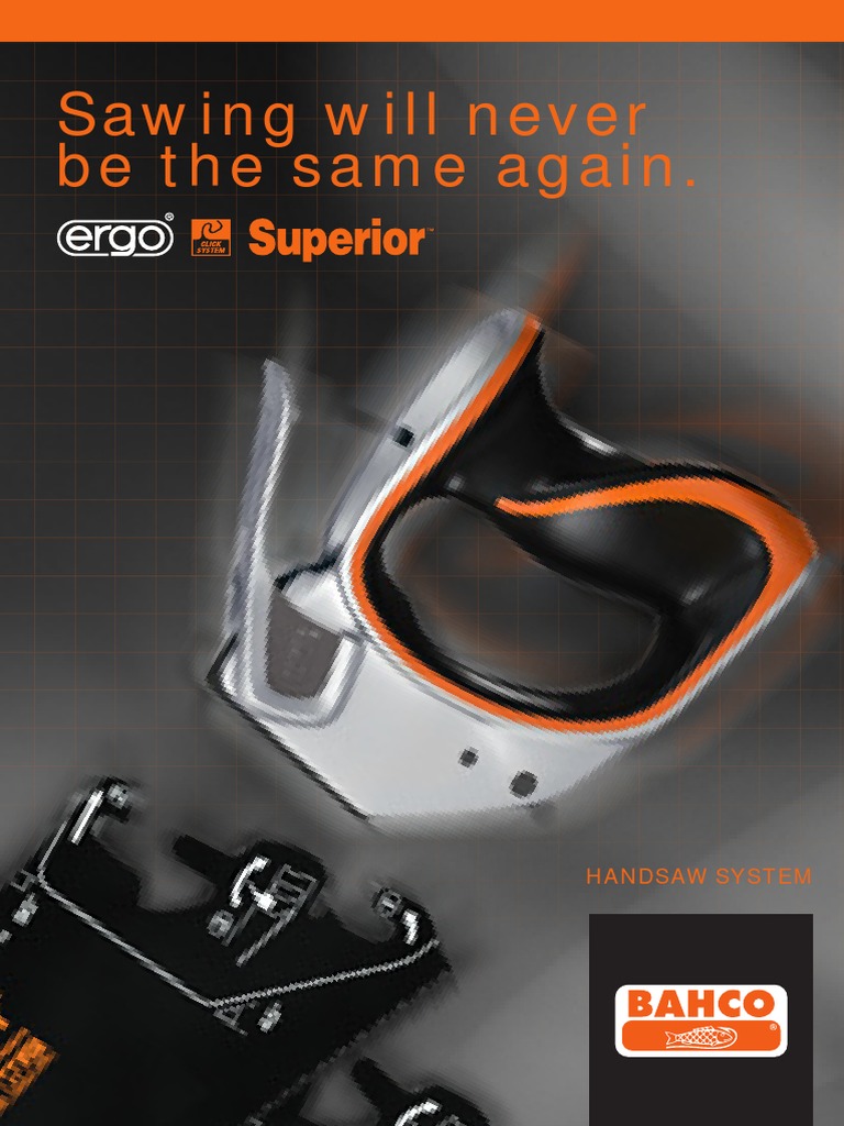 Bahco Handsaw SystemEnglish PDF Blade Tools