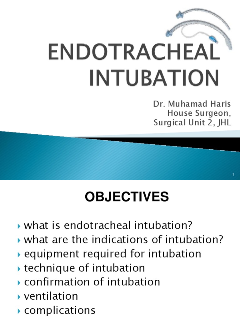 Endotracheal Intubation Guide | PDF | Respiration | Surgery