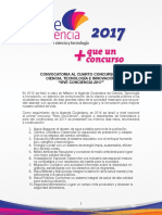 ViveconCiencia 2017convocatoria PDF