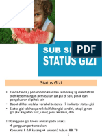 Subsistem Status Gizi
