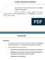 TEMA 3 - Bases Farmacocinéticas. Metabolismo y Excreción