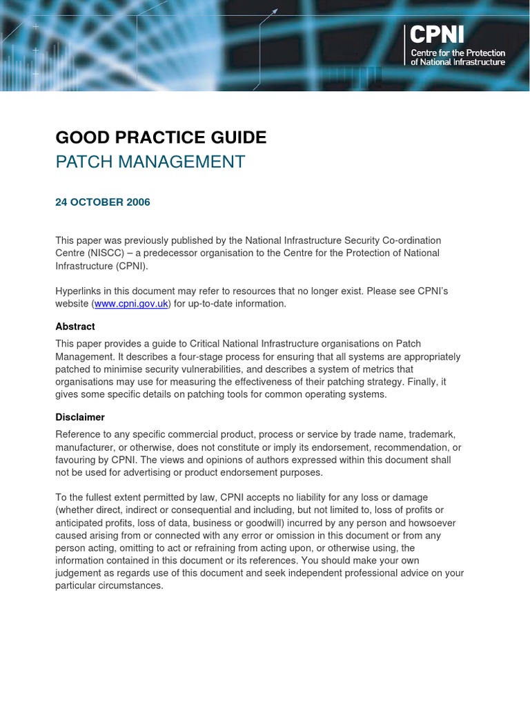 2006029-GPG Patch Management PDF | PDF | Vulnerability (Computing ...