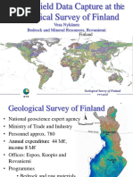 Digital Field Data Capture at The Geological Survey of Finland