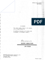 Panasonic VP-7722 Operation Manual