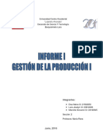 Informe Gestión de Producción I
