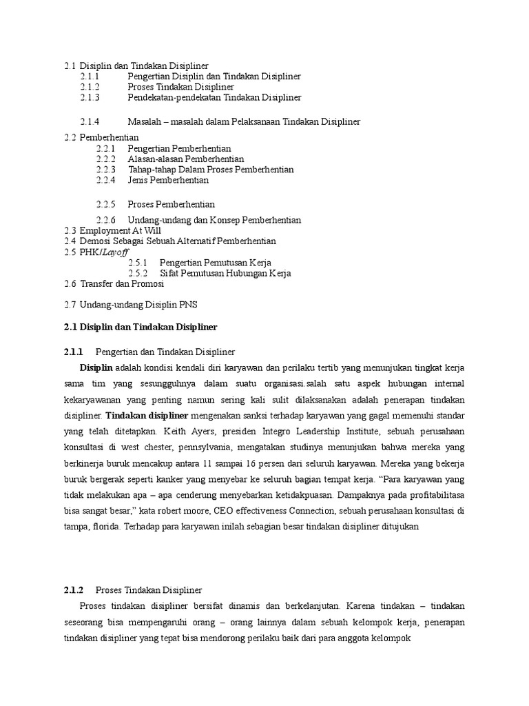 Disiplin Dan Tindakan Disipliner Pdf
