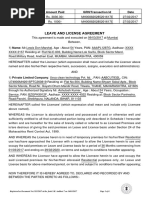 Leave and License Agreement: Particulars Amount Paid GRN/Transaction Id Date