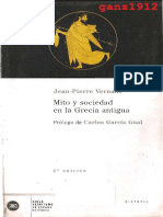 ENSAYO - Vernant, Jean-Pierre - Mito y Sociedad en La Grecia Antigua (Por Ganz1912)