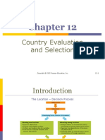 Country Evaluation and Selection