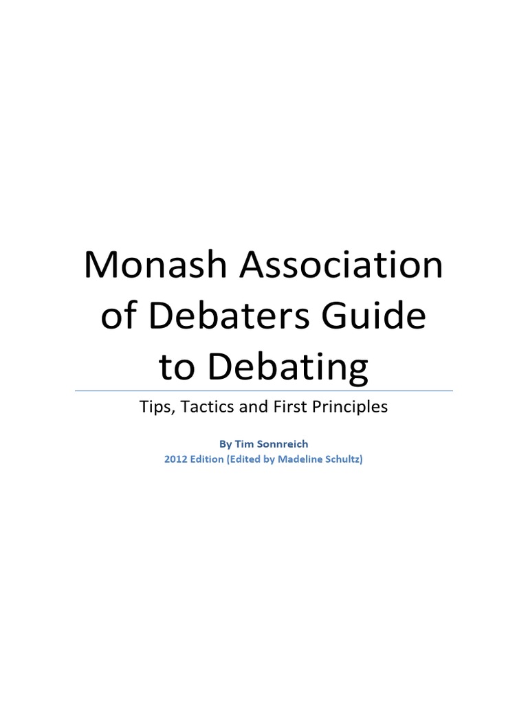 Debate Guide PDF | PDF | Argument | Murder